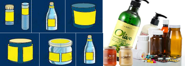 T Vertikální typ automatické kolo etiketovací stroj