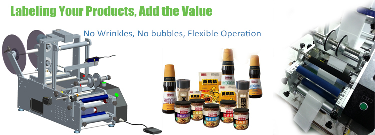 T Vertikální typ automatické kolo etiketovací stroj